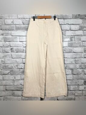 Joie Wide Leg Cream Pants. Size 8